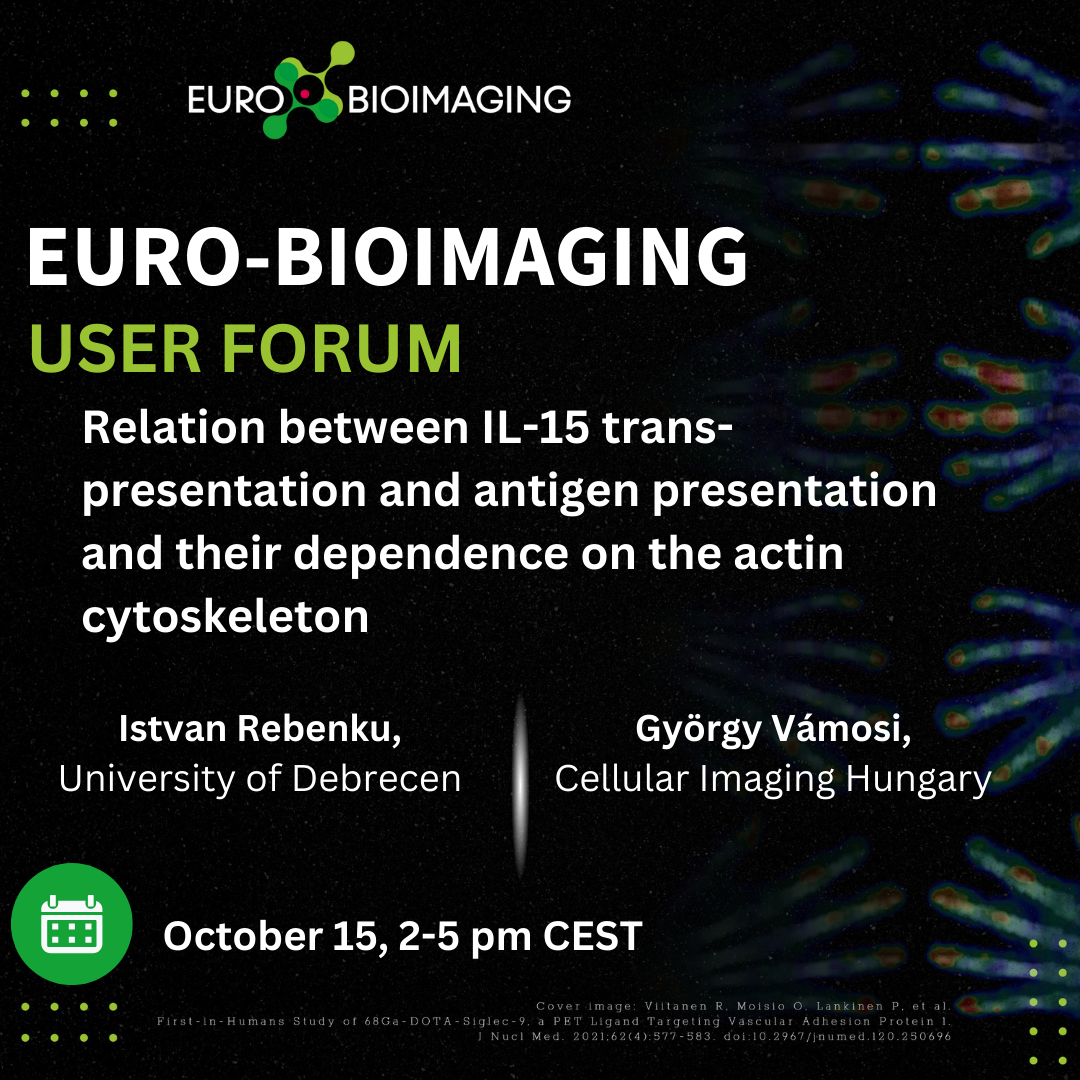 Cellular Imaging Hungary Node at User Forum on Immunology