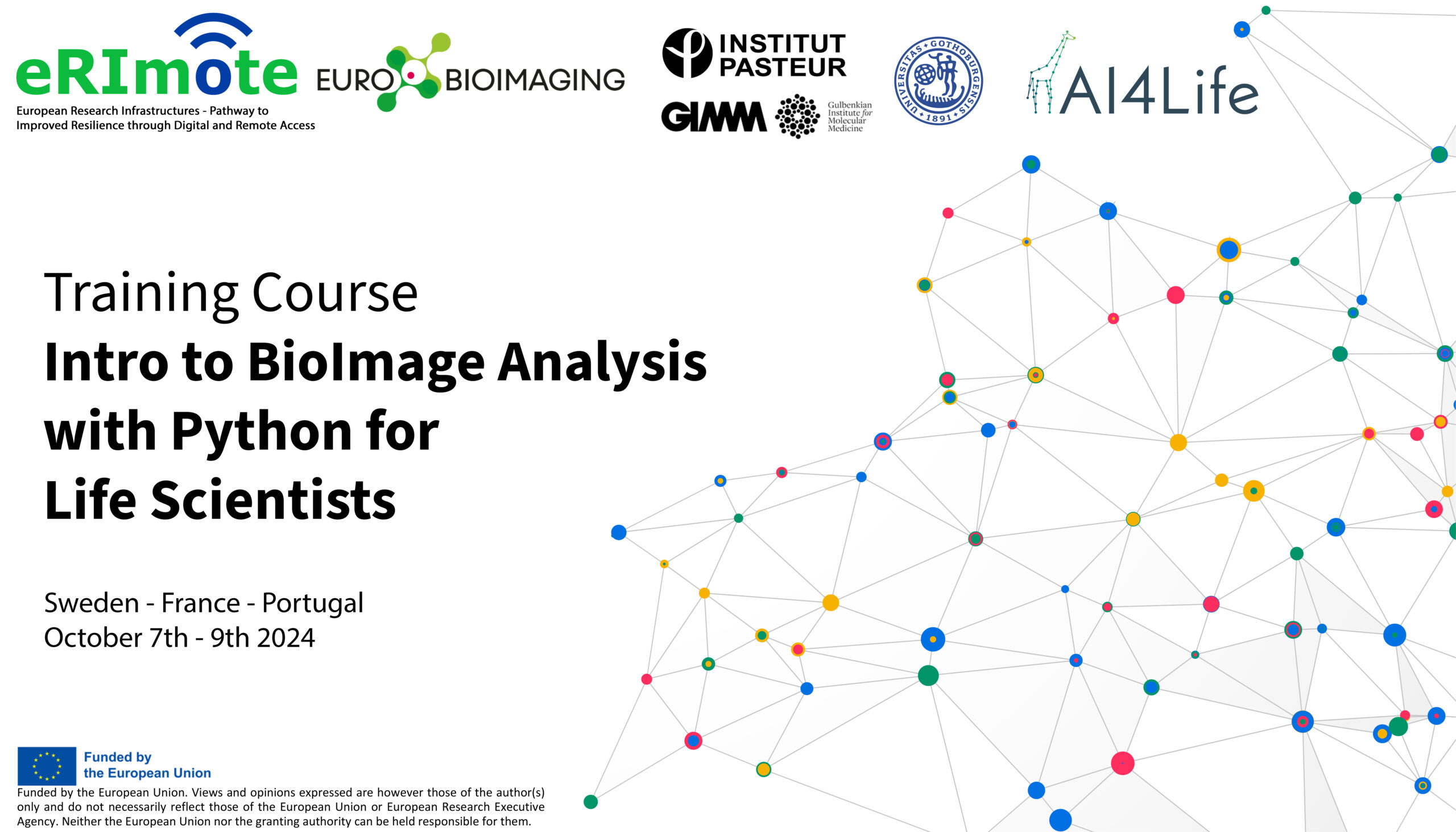 Distributed Training course - Intro to BioImage Analysis with Python for Life Scientists banner