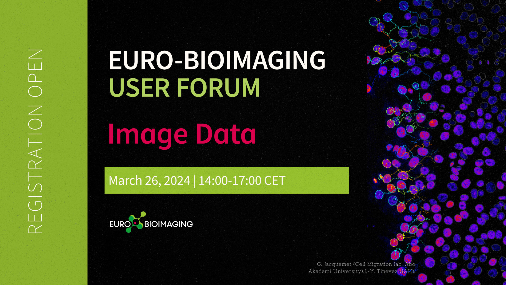 Register for the Euro-BioImaging User Forum on Image Data