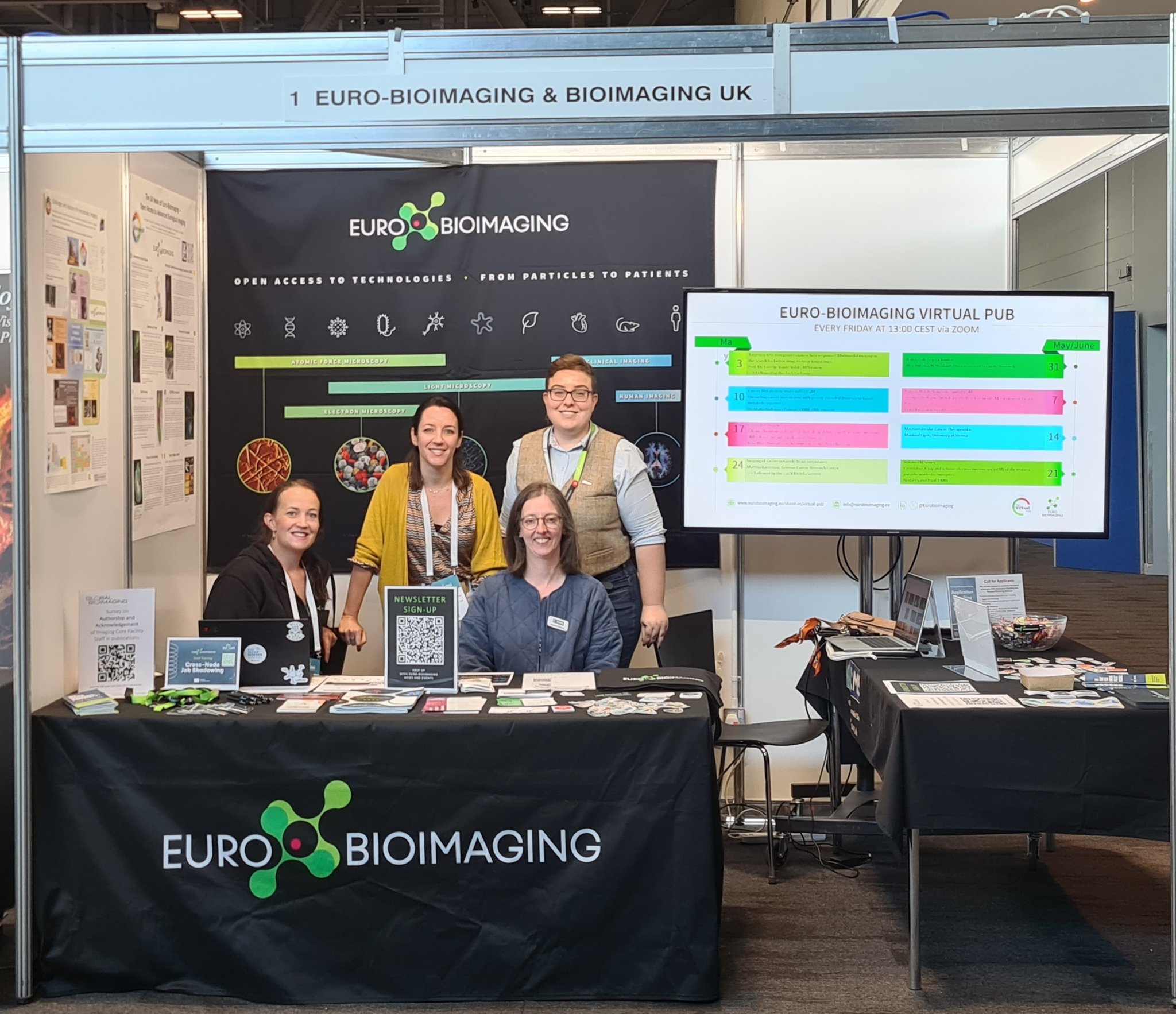 Euro-BioImaging Team members & Bioimaging UK at ELMI2024.