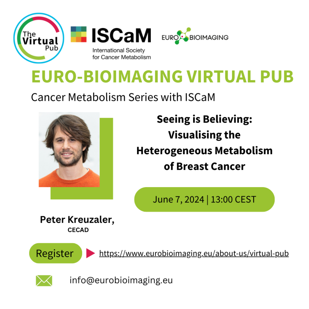 Peter Kreuzaler will present at the Virtual Pub/Cancer Metabolism Series of Friday, June 7 at 13:00 CEST. 