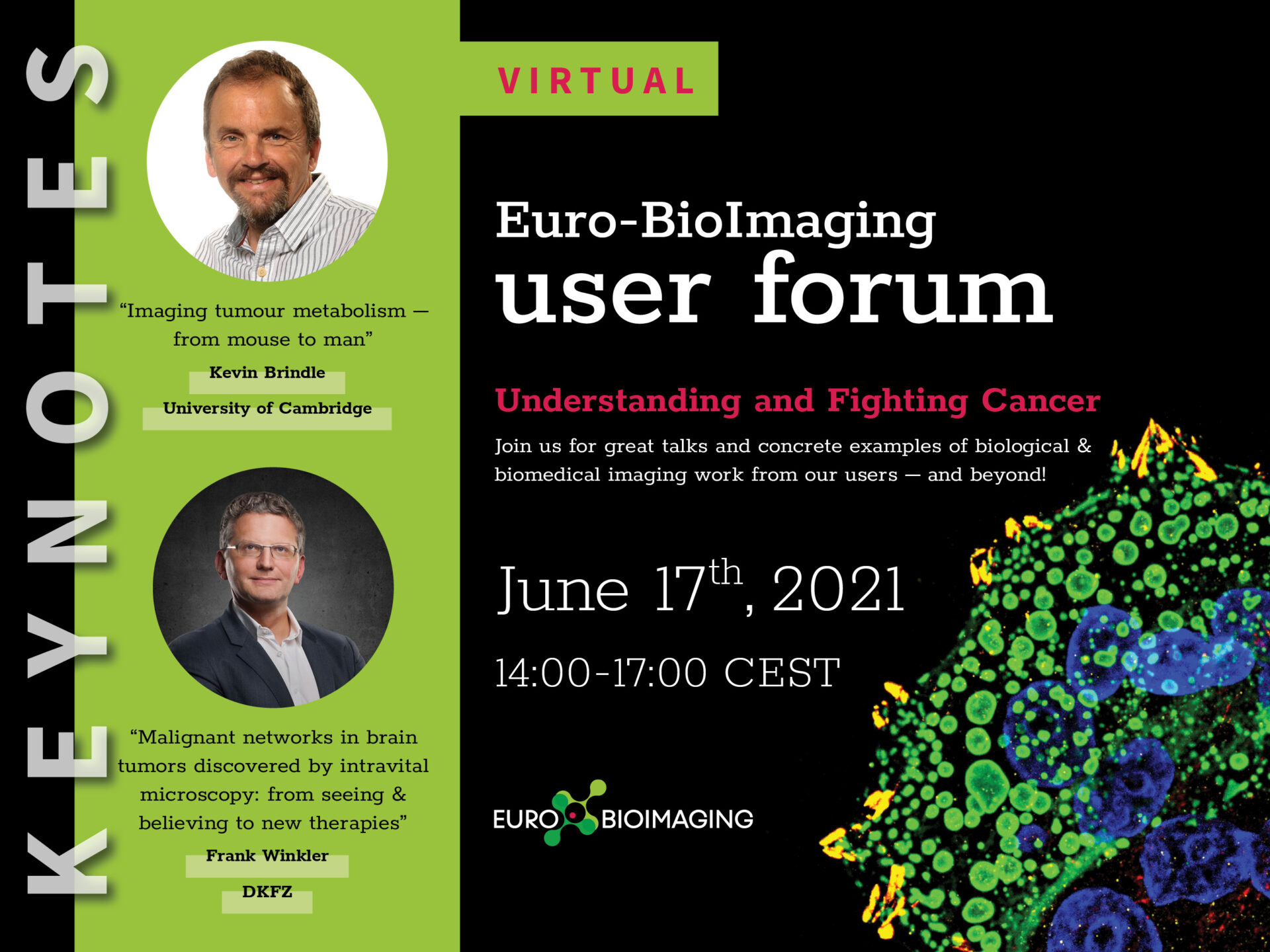 Euro-BioImaging User Forum about Understanding and Fighting Cancer promo
