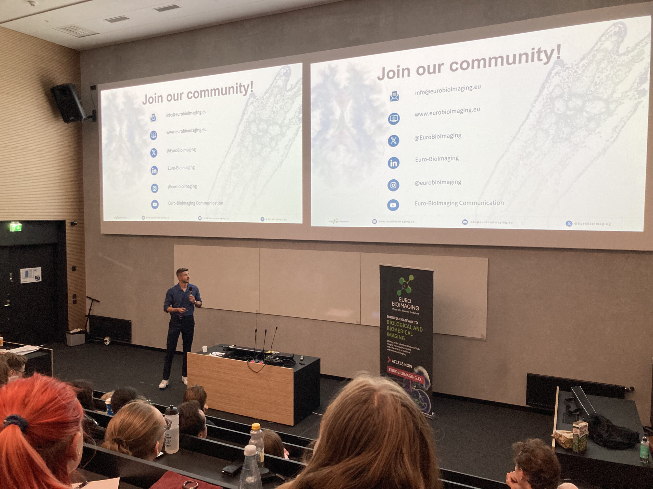 Euro-BioImaging Project Manager, Jiri Funda, presents at the iGEM in Turku.