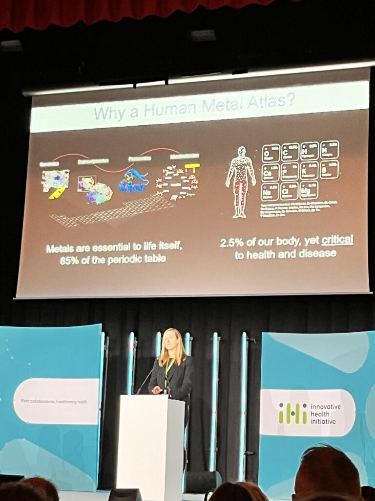 Theodora Stewart from King‘s College London (UK Node) at the IHI Brokerage Event 2024.