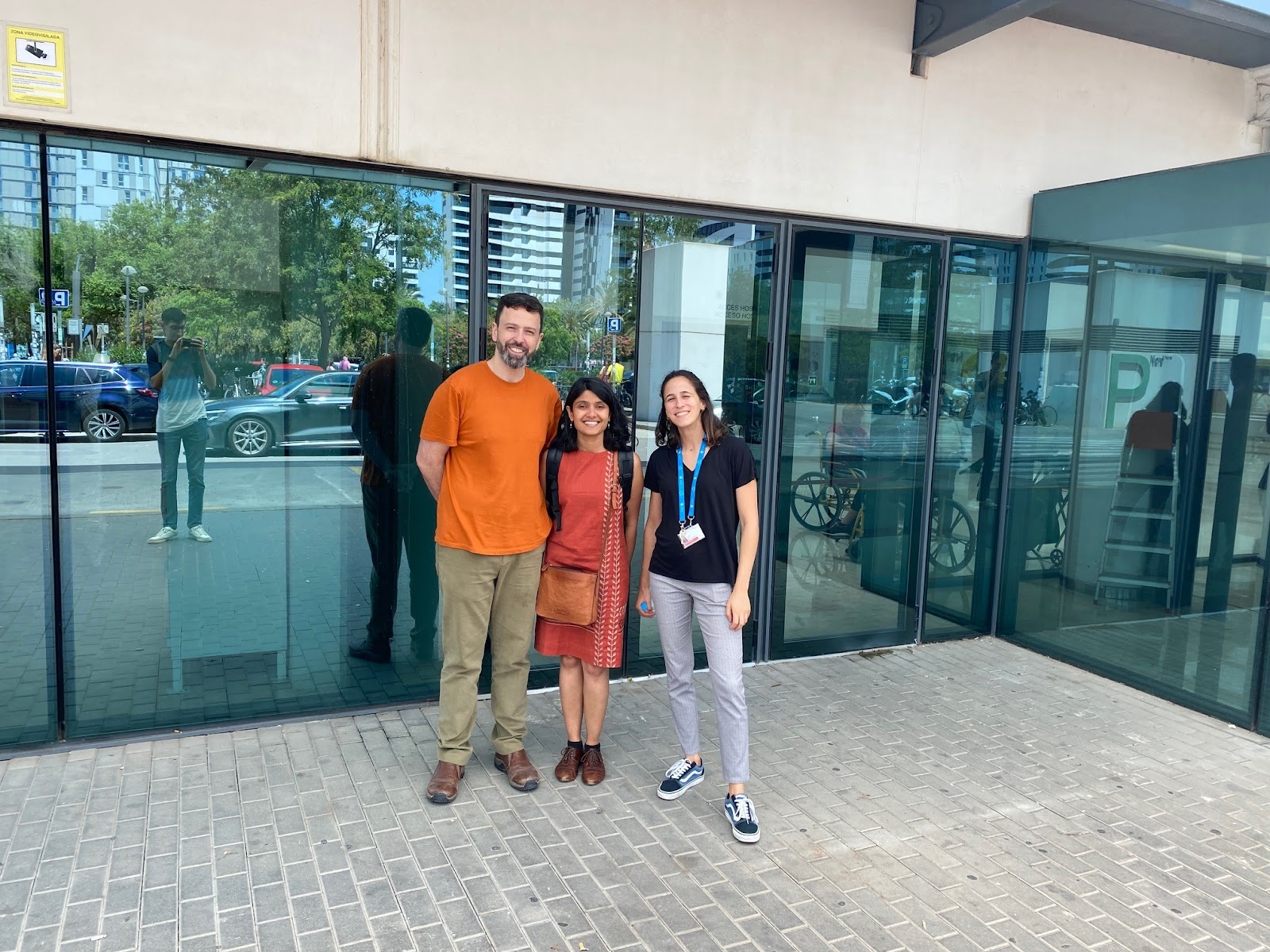 Euro-BioImaging's Head of Image Data Services, Aastha Mathur, with the team at the Hospital La Fe, part of our Population Imaging Node Valencia.