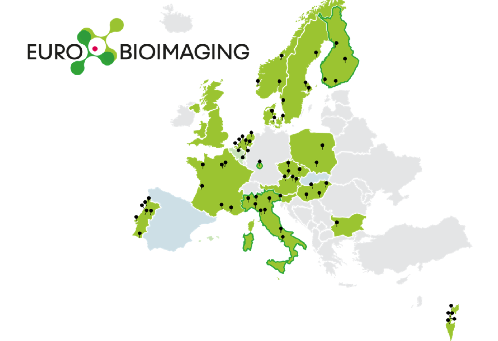 Euro-BioImaging map 2021