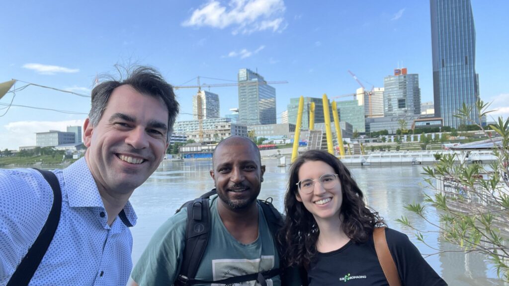 Touring Austrian BioImaging - Baubak Bajoghli, Henok Karvonen and Magdalena Schindler.