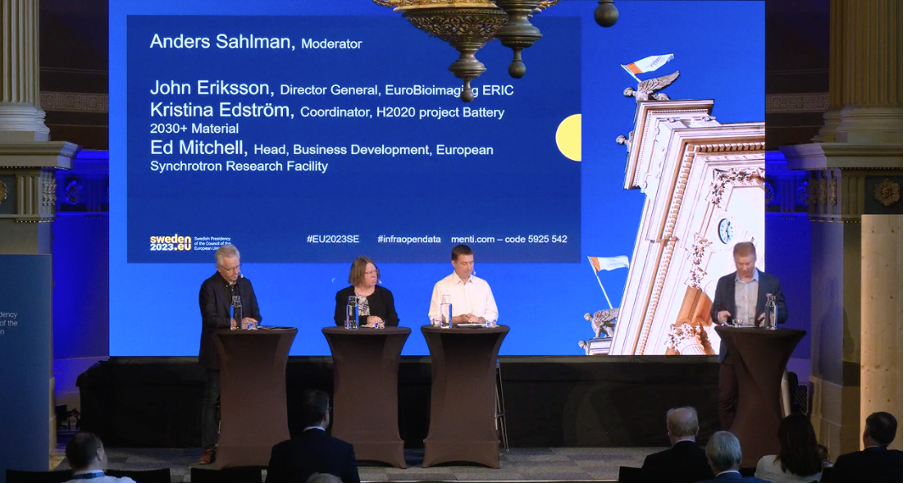 Euro-BioImaging Director General John Eriksson was part of a panel discussion on How to increase impact in industry through data sharing.